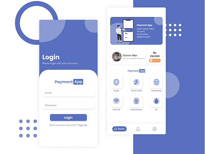 Payment App app design flat minimal mobile app design ui uidesign ux uxdesign