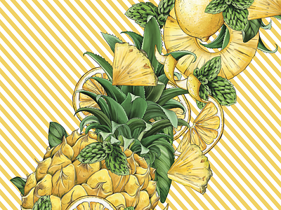 FAUXMOSA Pineapple, detail