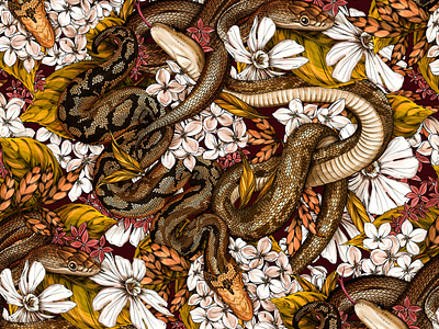 Snake pattern by Maggie Enterrios