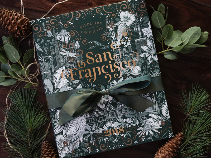 Dandelion Chocolate Advent Calendar by Maggie Enterrios on Dribbble Dandelion Chocolate Advent Calendar by Maggie Enterrios on Dribbble