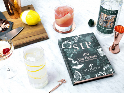 Book Cover Illustration: SIP by Sipsmith book cover book cover design botanical branding drawing floral illustration lettering packaging pattern surface design typography