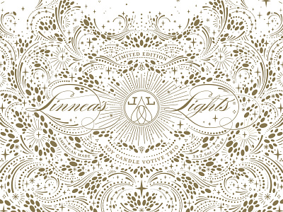 Linnea's Lights x Maggie Enterrios branding drawing holiday packaging pattern pattern design patterns surface design typography