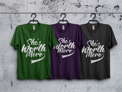 She Worth More Female Tshirt design custom custom typography design female feminine design illustration tshirt tshirt design tshirtdesign typography vector women worth