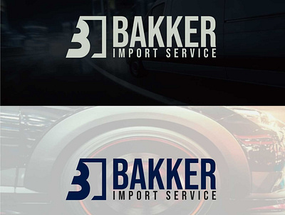 Bakker Import Service brand identity branding car carimport company brand logo design flat illustration import import company imports minimal typography