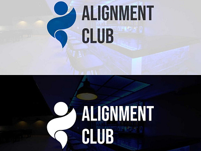 Alignment Club Logo By Muhtasim Omi brand identity branding business logo club club logo company brand logo design fitness club fitness logo flat illustration minimal