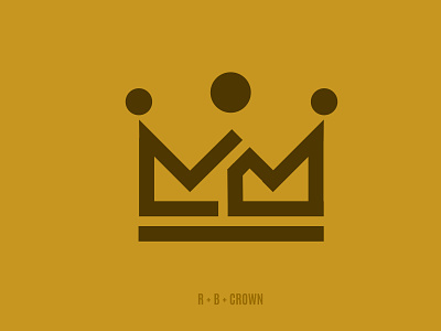 R & B Crown branding crown design icon illustrator king logo minimal