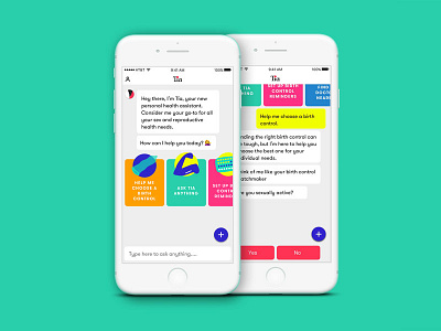 Women's Health App ai app chat bot interface ios ui ux womens health