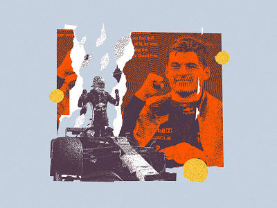 F1 Max Verstappen Collage collage collage maker collageart digital art illustration paper art paper cut papercut ripped ripped paper texture