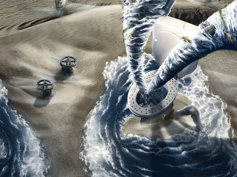 EvokeOne's wip chiesa della freelance illustration italy manipulation matteo milan photo sand water