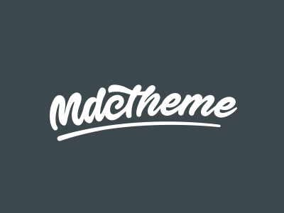 MDCTheme new Logo brand branding creative freelance handmade logo logo design script template theme web website