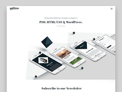 MDCTheme New Website corporate creative design freelance iphone mobile portfolio responsive semplice ui web website