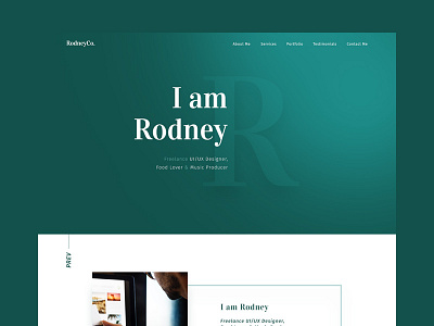 Rodney - Sketch & Photoshop Portfolio Template creative design freelance iphone mobile portfolio template theme ui web website wordpress