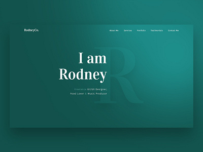 Rodney - Sketch & Photoshop Portfolio Template #2