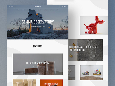 Gessato Magazine Redesign - Home Page