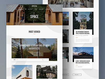 Gessato Magazine Redesign - Category Page architecture blog fashion freelance furniture interaction interior interior design magazine photo presentation style ui ux web website