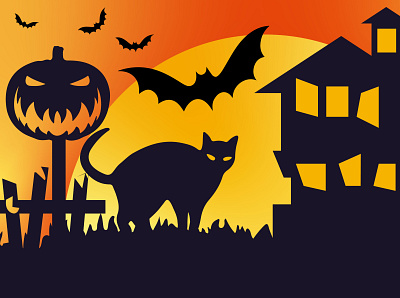 Halloween Poster Design graphic design halloween illustration poster design