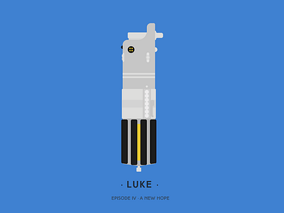 Luke animation illustration lightsaber motion star wars