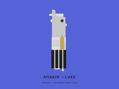 Luke animation illustration lightsaber motion star wars