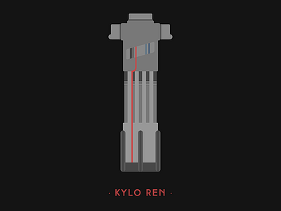 Kylo Ren animation illustration lightsaber motion star wars