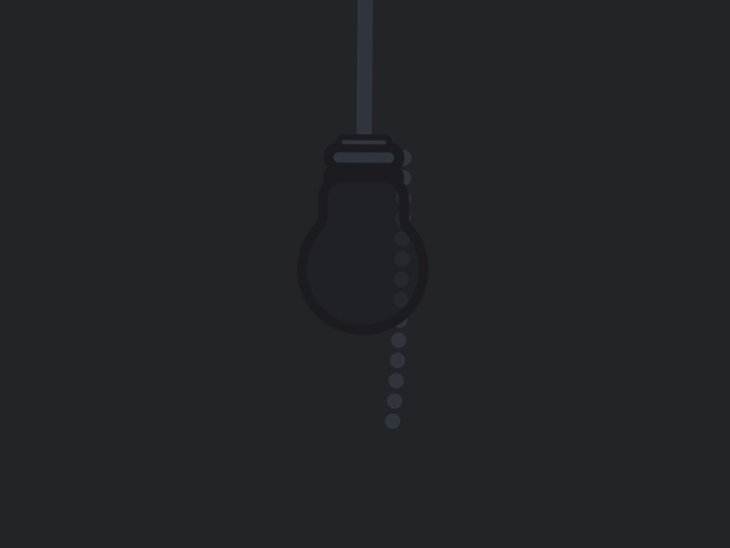 I had an idea... after effects animation illustration lightbulb motion