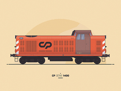 CP 1400 Series cp cp 1400 illustration locomotive portuguese train railway train