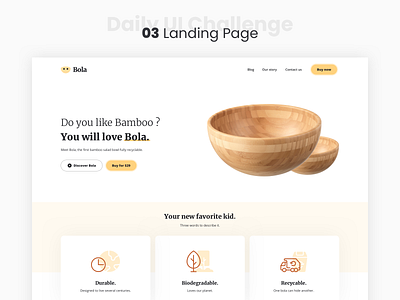 Landing Page - Daily UI 003 dailyui dailyui 003 design ui ui design web