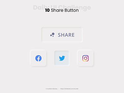 Share Button - Daily UI 010