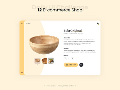 E-Commerce Shop - Daily UI 012