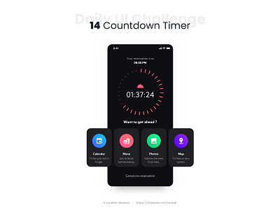 Countdown Timer - Daily UI 014 app countdown dailyui dailyuichallenge design mobile ui ui ui design