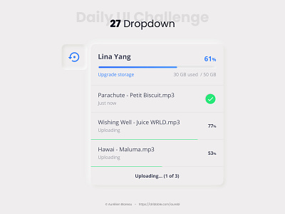 Dropdown - Daily UI 027 dailyui dailyuichallenge design neumorphism neumorphism ui sketch ui ui design