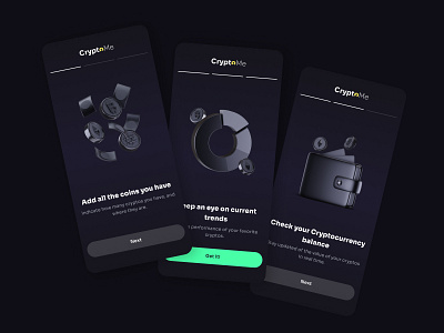 Crypto App Onboarding app branding crypto design figma onboarding productdesign ui ui design