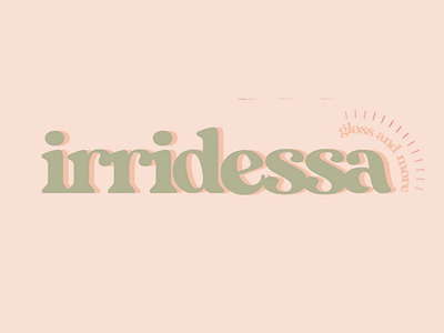 Irridessa Branding Design 3d art 3d mockup brand brand design brand identity branding graphic design illustraion logo logo design