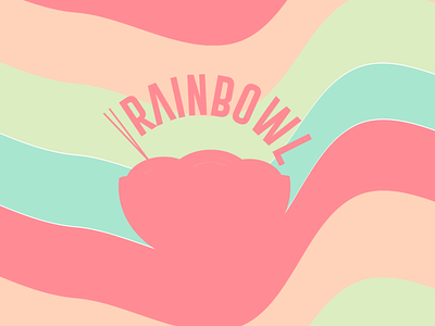 Rainbowl restaurant branding brand brand design brand identity branding graphic design illustraion illustration logo logo design vector