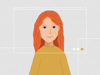 Faces of Nuna: Katy branding data ginger identity illustration people spotlight women