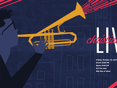 Christian Scott Jazz Poster christian illustration jazz music scott