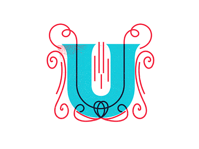 The Letter U | Typography alphabet handmade letters logo types marks typography u unique