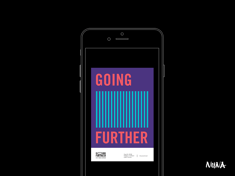 Going Further VR Poster | Nuna 2018 Retreat exploration further interaction motion nuna phone poster retreat type vr
