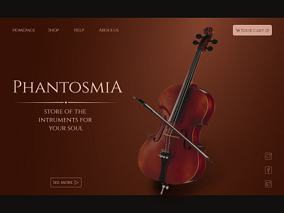 Phantosmia design icon minimal typography web