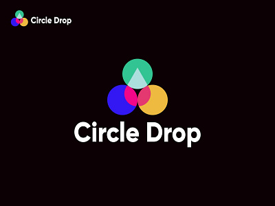 Branding Circle drop logo - Abstract logo mark - Modern logo