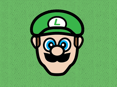 Luigi flat design illustrator luigi nintendo vector