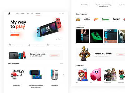 Nintendo Switch Website Idea