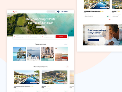 Tui - Travel Agency Homepage Rework Concept