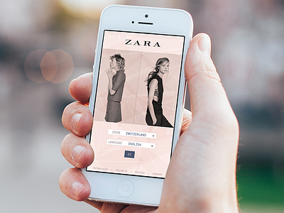 Zara Redesign app design fashion graphic icons redesign ui zara