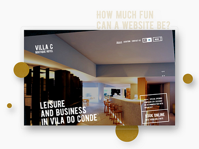 Villa C [ website ] design hotel ui ux website