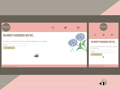 Maria's Botique branding coming soon page css design ui
