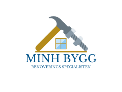 minh bygg decoration house logo logo logodesign modern renovate renovation tools