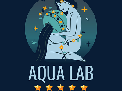 Aqua Lab Logo branding design flatdesign illustration logo modern modern logo social media design ui vector