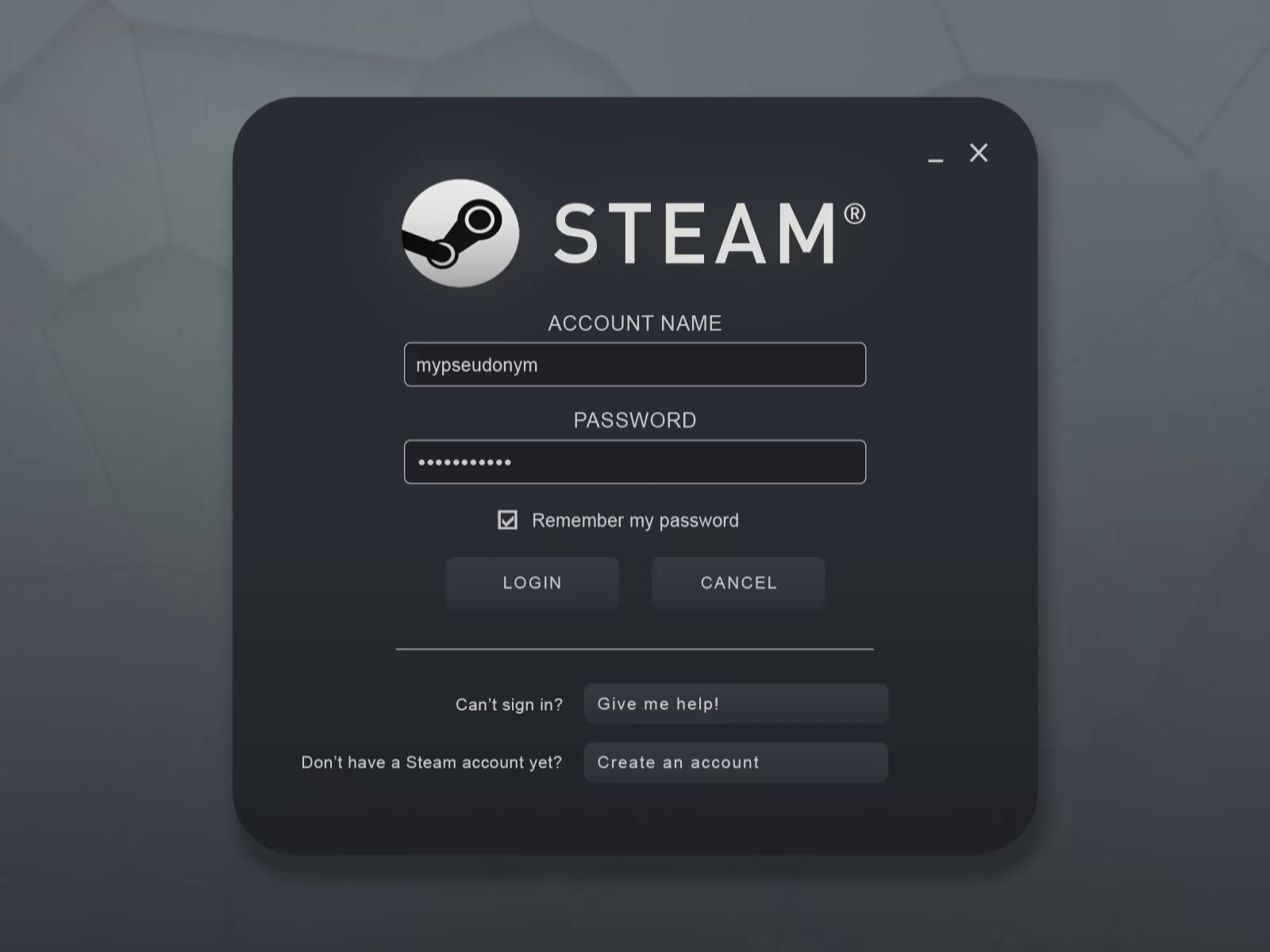 Steam App (login concept) by Nicolas Baas on Dribbble