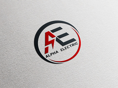 Alpha Electric store logo design branding design graphic design illustration logo vector