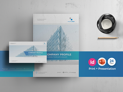 Company Profile, Print and Presentation 24 Pages a4 paper book brochure design brochure template business catalog design company corporate creative design egency magazine modern powerpoint ppt presentation print ready professional profile slide